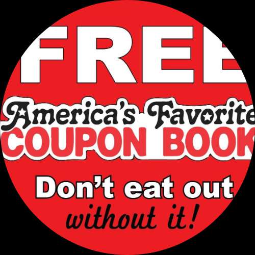 Everywhere you look theres the book "Americas Favorite Coupon Book"