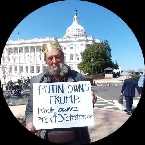 Rick Hohensee for executive/legislature of the USA for two years by Constitutional Amendment. "Benevolent dictator available, short term only(TM)."