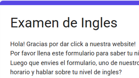 Mide tu Ingles con este Examen Gratis!